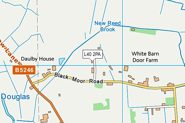L40 2PA map - OS VectorMap District (Ordnance Survey)