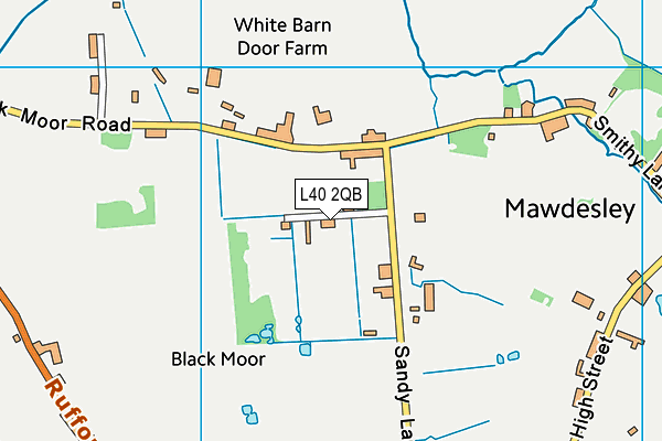 L40 2QB map - OS VectorMap District (Ordnance Survey)