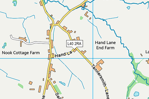 L40 2RA map - OS VectorMap District (Ordnance Survey)