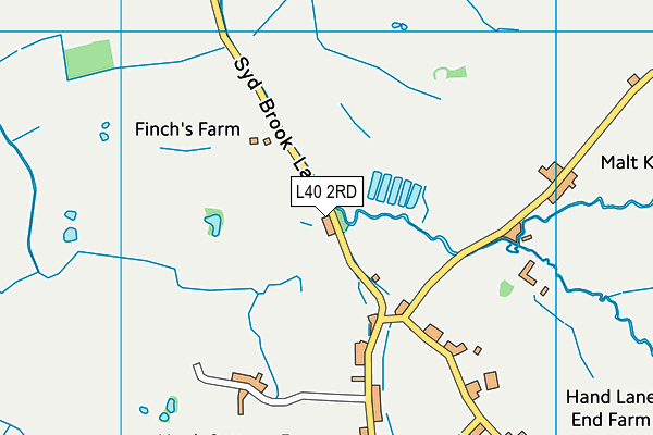 L40 2RD map - OS VectorMap District (Ordnance Survey)