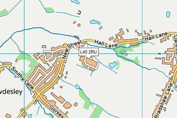 L40 2RU map - OS VectorMap District (Ordnance Survey)