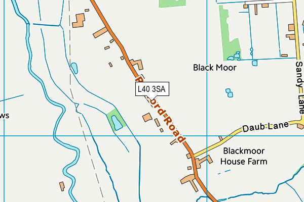 L40 3SA map - OS VectorMap District (Ordnance Survey)