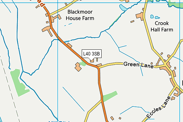 L40 3SB map - OS VectorMap District (Ordnance Survey)