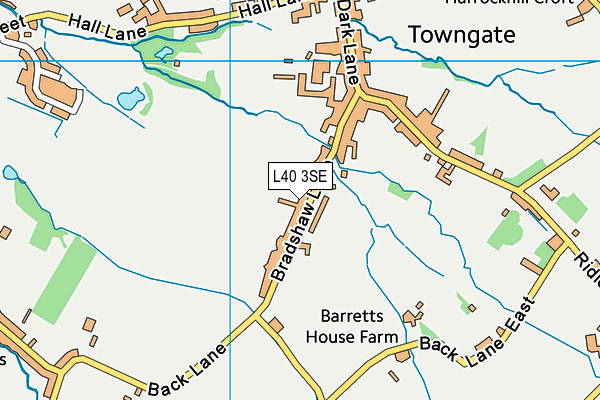 L40 3SE map - OS VectorMap District (Ordnance Survey)