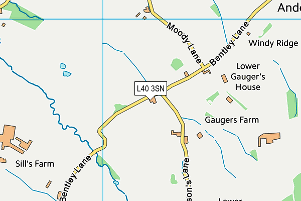 L40 3SN map - OS VectorMap District (Ordnance Survey)
