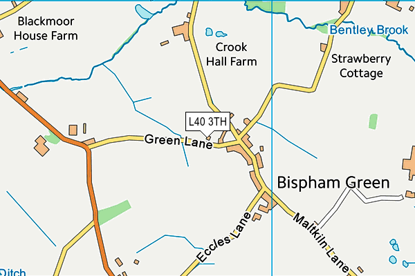 L40 3TH map - OS VectorMap District (Ordnance Survey)