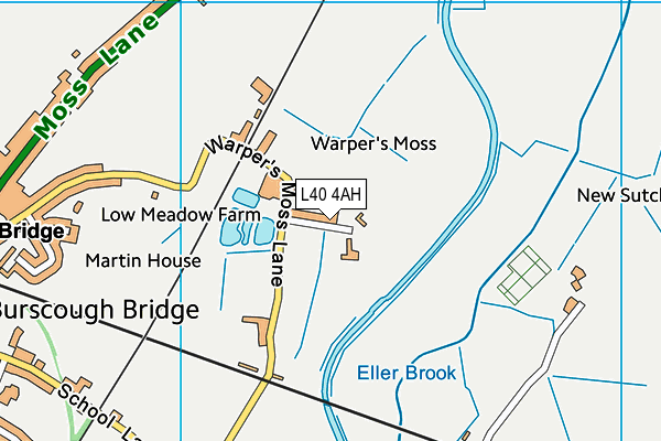 L40 4AH map - OS VectorMap District (Ordnance Survey)