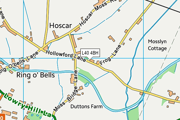 L40 4BH map - OS VectorMap District (Ordnance Survey)