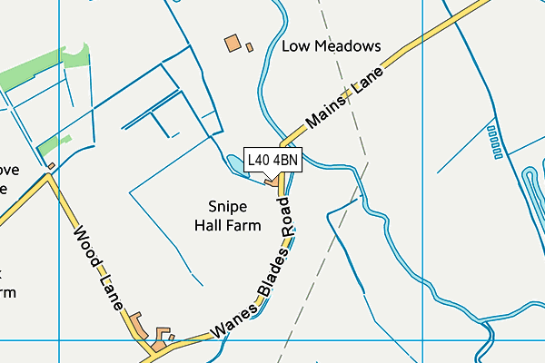 L40 4BN map - OS VectorMap District (Ordnance Survey)