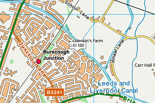 L40 5BE map - OS VectorMap District (Ordnance Survey)