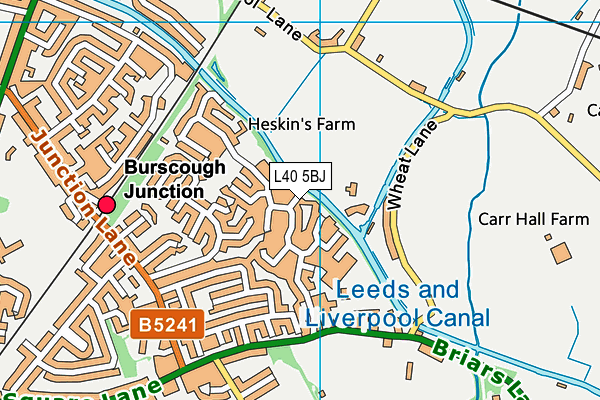 L40 5BJ map - OS VectorMap District (Ordnance Survey)