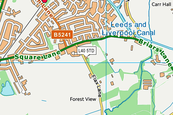 L40 5TD map - OS VectorMap District (Ordnance Survey)