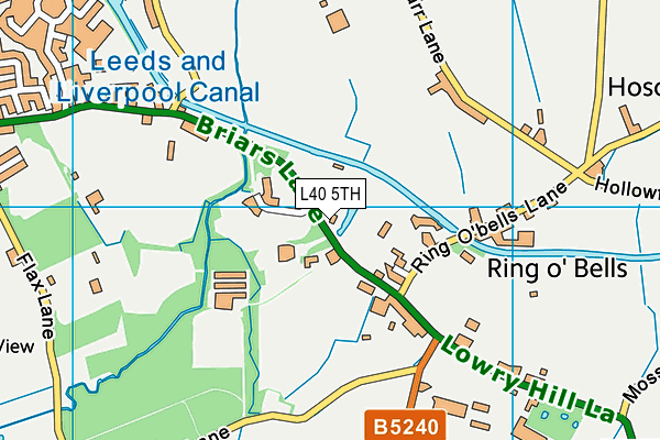 L40 5TH map - OS VectorMap District (Ordnance Survey)
