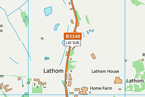 L40 5UN map - OS VectorMap District (Ordnance Survey)