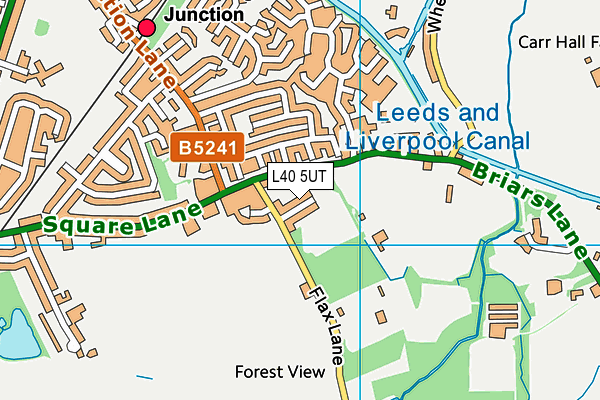 L40 5UT map - OS VectorMap District (Ordnance Survey)