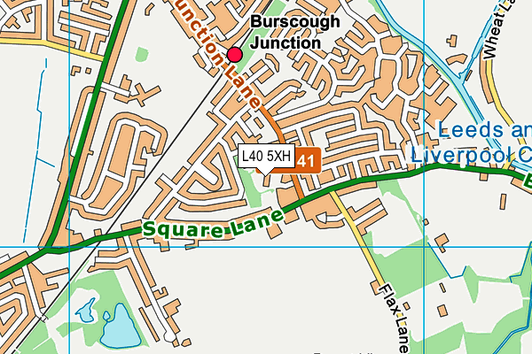 L40 5XH map - OS VectorMap District (Ordnance Survey)
