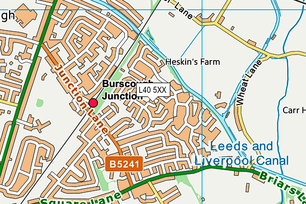 L40 5XX map - OS VectorMap District (Ordnance Survey)