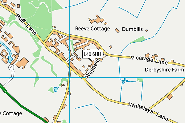 L40 6HH map - OS VectorMap District (Ordnance Survey)