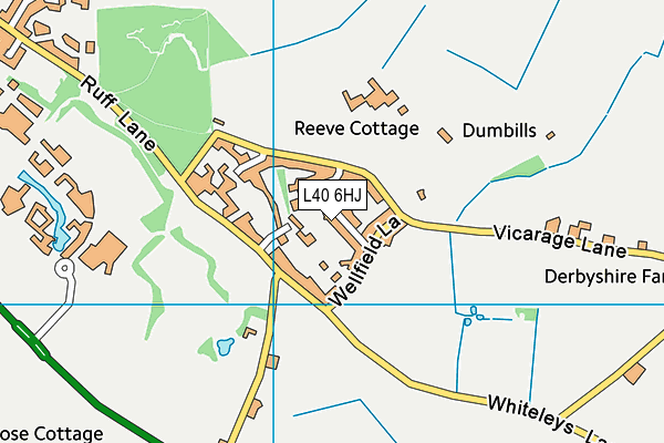 L40 6HJ map - OS VectorMap District (Ordnance Survey)