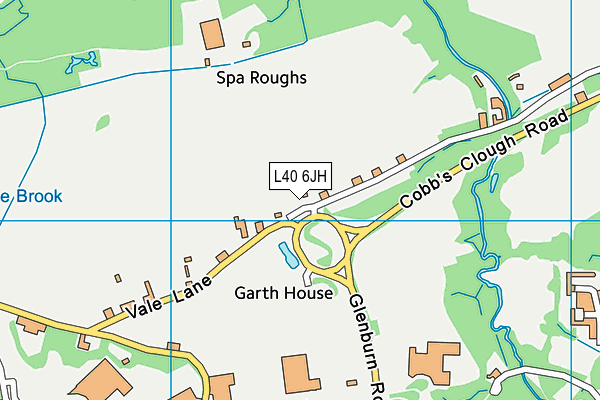 L40 6JH map - OS VectorMap District (Ordnance Survey)