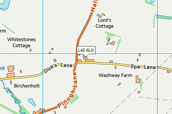 L40 6LH map - OS VectorMap District (Ordnance Survey)