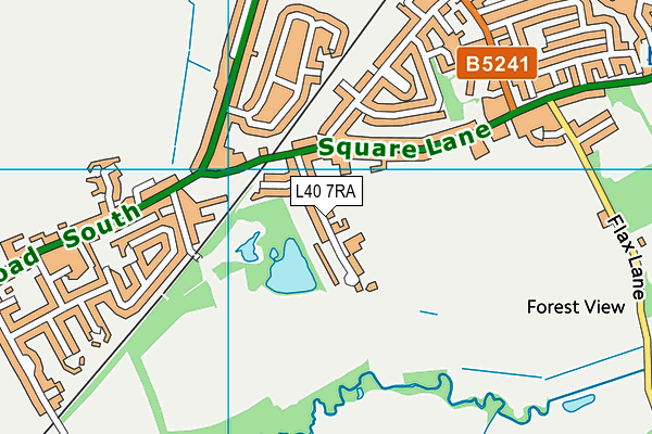 St John's Catholic Primary School, Burscough map (L40 7RA) - OS VectorMap District (Ordnance Survey)