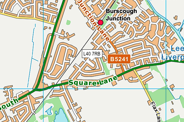 L40 7RB map - OS VectorMap District (Ordnance Survey)