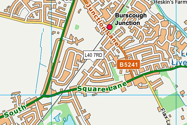 L40 7RD map - OS VectorMap District (Ordnance Survey)