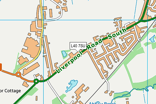L40 7SU map - OS VectorMap District (Ordnance Survey)