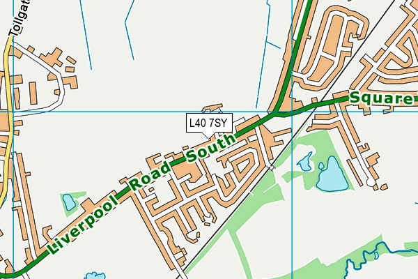 L40 7SY map - OS VectorMap District (Ordnance Survey)