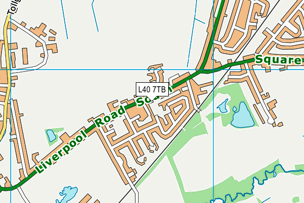L40 7TB map - OS VectorMap District (Ordnance Survey)