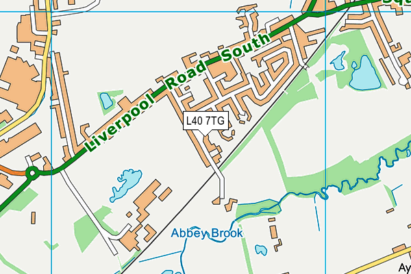 L40 7TG map - OS VectorMap District (Ordnance Survey)