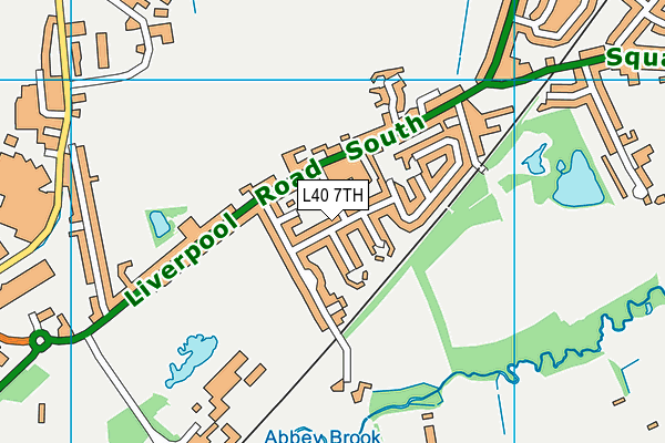 L40 7TH map - OS VectorMap District (Ordnance Survey)