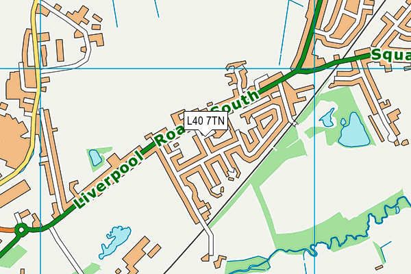 L40 7TN map - OS VectorMap District (Ordnance Survey)