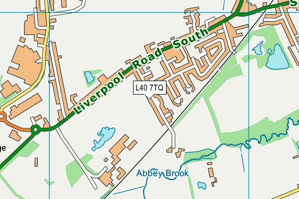 L40 7TQ map - OS VectorMap District (Ordnance Survey)