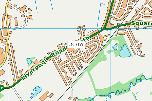L40 7TW map - OS VectorMap District (Ordnance Survey)