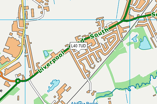 L40 7UD map - OS VectorMap District (Ordnance Survey)