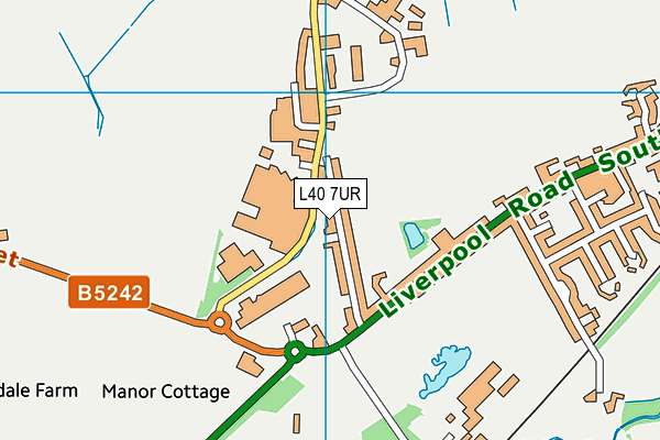 L40 7UR map - OS VectorMap District (Ordnance Survey)