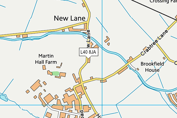 L40 8JA map - OS VectorMap District (Ordnance Survey)