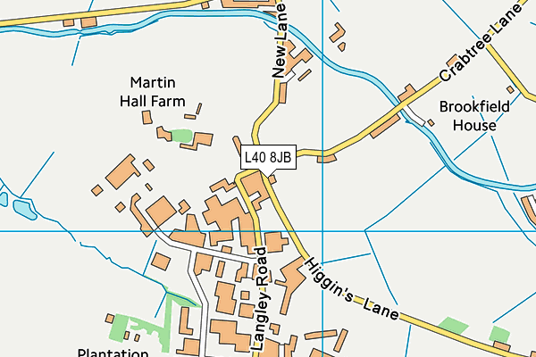 L40 8JB map - OS VectorMap District (Ordnance Survey)