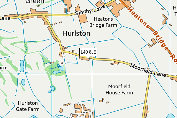 L40 8JE map - OS VectorMap District (Ordnance Survey)