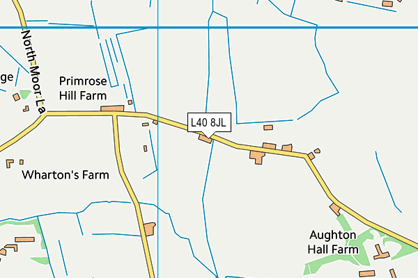 L40 8JL map - OS VectorMap District (Ordnance Survey)