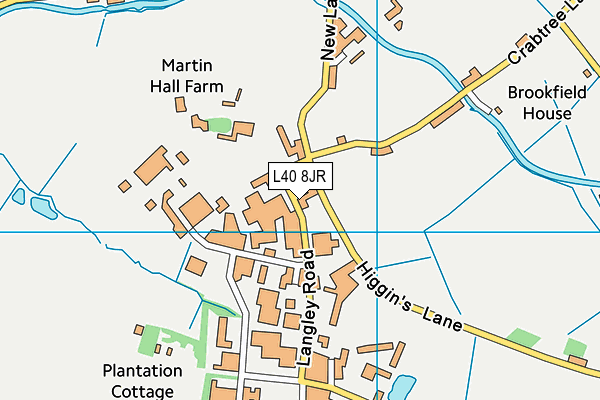 L40 8JR map - OS VectorMap District (Ordnance Survey)