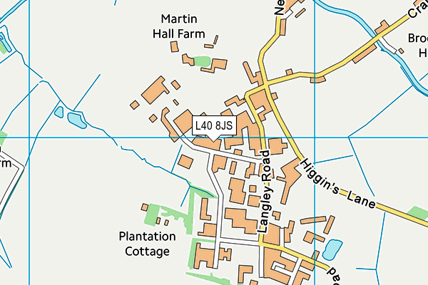 L40 8JS map - OS VectorMap District (Ordnance Survey)