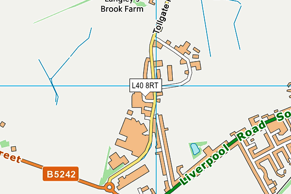 L40 8RT map - OS VectorMap District (Ordnance Survey)