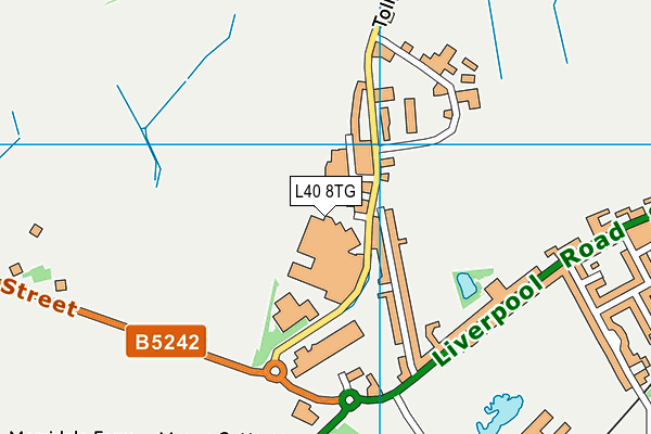 L40 8TG map - OS VectorMap District (Ordnance Survey)