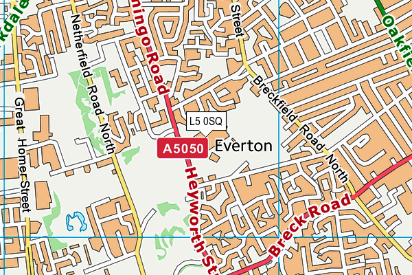 North Liverpool Academy map (L5 0SQ) - OS VectorMap District (Ordnance Survey)