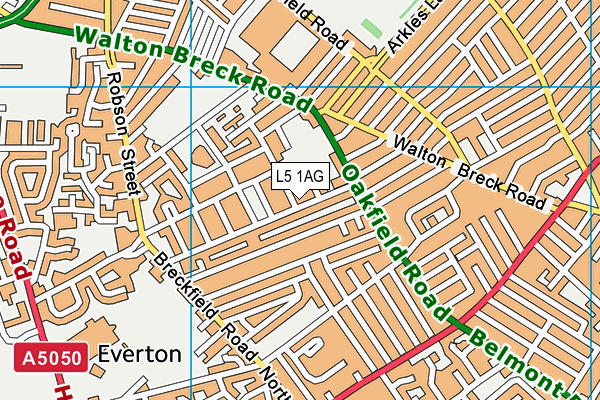 L5 1AG map - OS VectorMap District (Ordnance Survey)