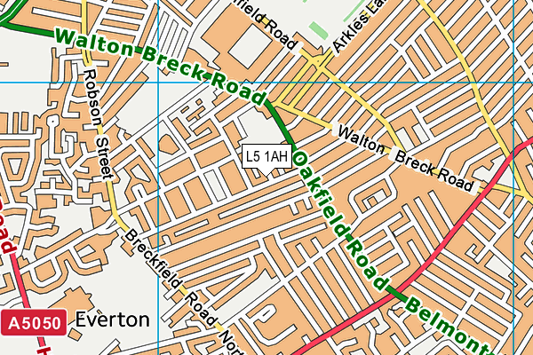 L5 1AH map - OS VectorMap District (Ordnance Survey)