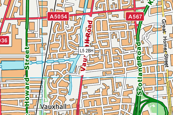 L5 2BH map - OS VectorMap District (Ordnance Survey)